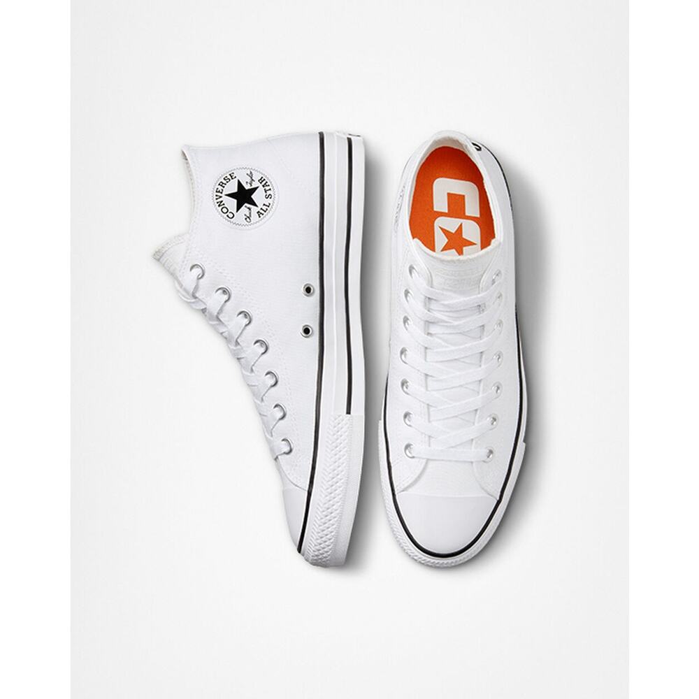 NWT Converse Unisex Chuck Taylor All Star Pro Mid Shoes Sz 10, White/Black